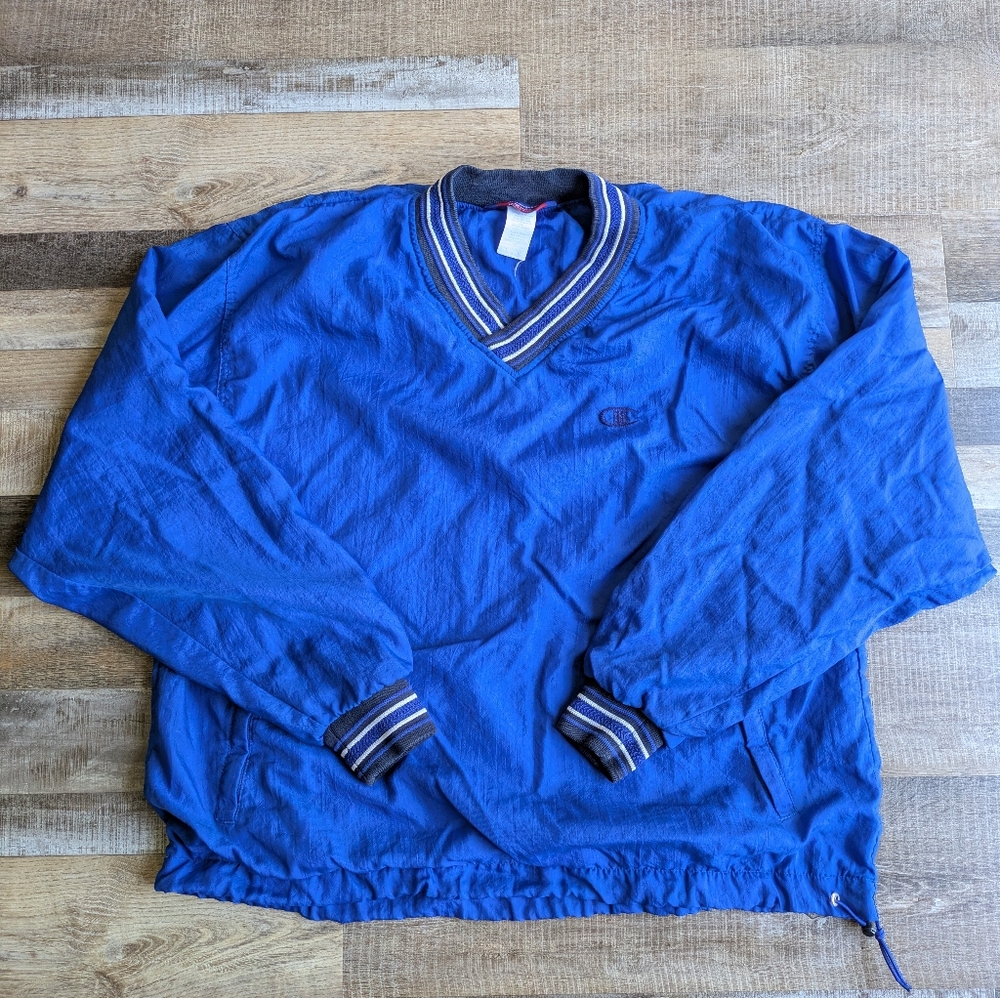 Blue Champion Windbreaker, Men's Large